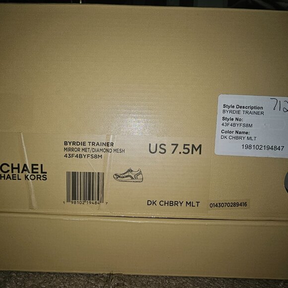 MICHAEL KORS Byrdie Sneakers Size 7.5 - Picture 4 of 4